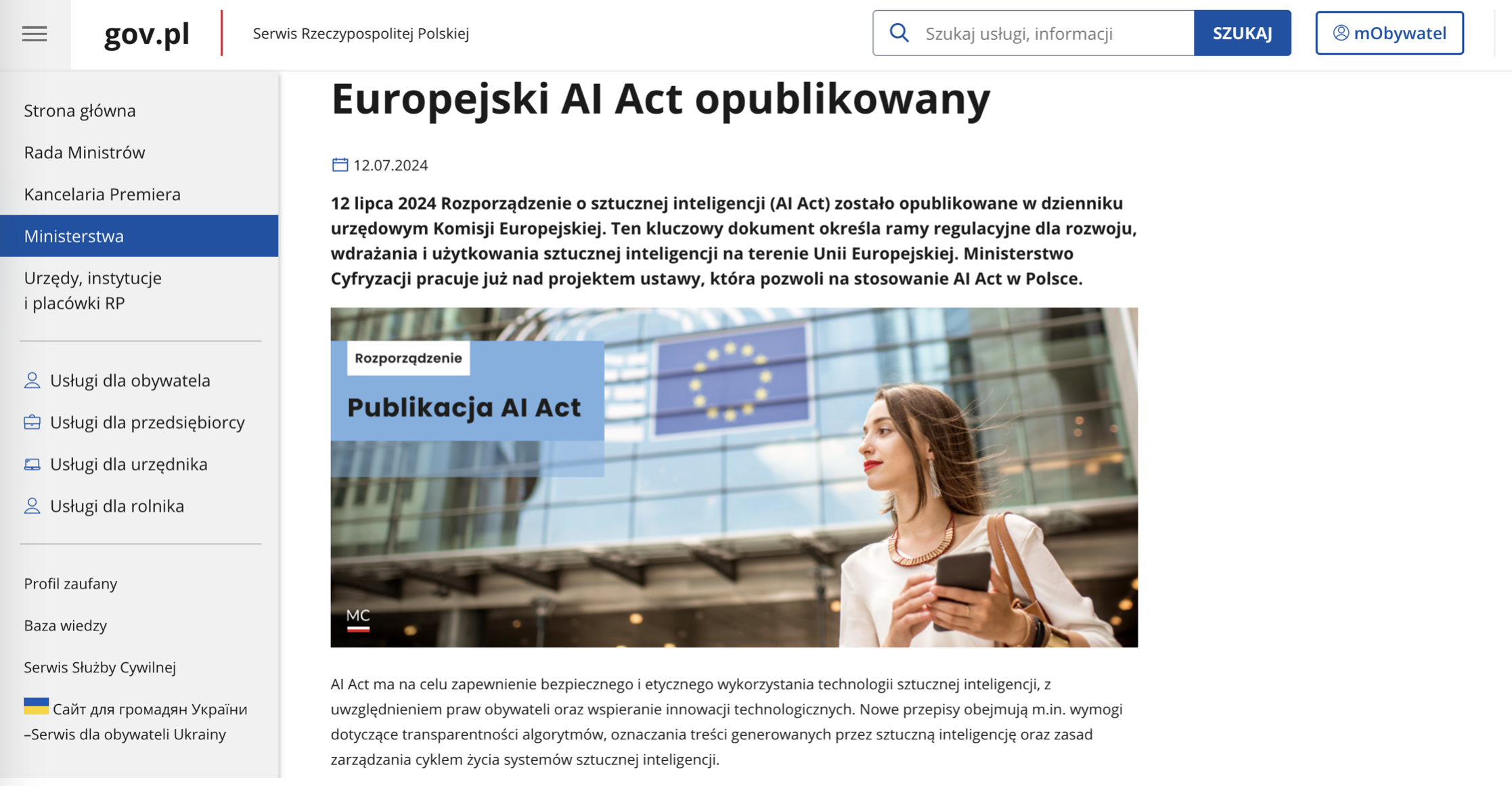 Schemat AI Act - źródło: dokument UE